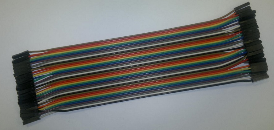 Buchse/B 206973 Flexible Verbinder für Laborsteckboards 40-teilig Farben div 